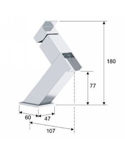 Смеситель для раковины Remer Flash ZC11 Хром