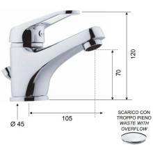 Смеситель для раковины Remer Remix R10 Хром