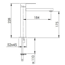 Смеситель для раковины Remer Q-Design QD11L Хром