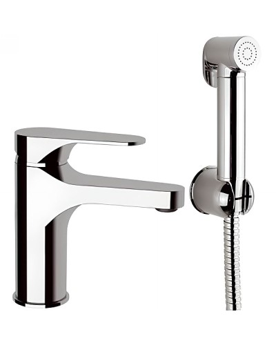 Смеситель для раковины Remer Class Line L10SHW с гигиеническим душем Хром
