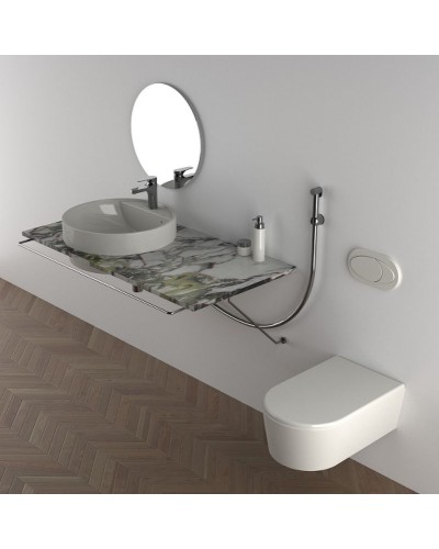 Смеситель для раковины Remer Class Line L10SHW с гигиеническим душем Хром