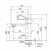 Смеситель для раковины Remer Energy EY12 Хром