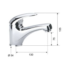 Смеситель для раковины Remer Giga Four G11 Хром