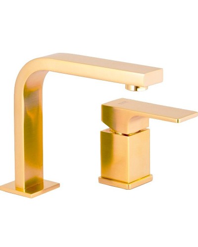 Смеситель для раковины Remer Absolute AU57BG Золото брашированное