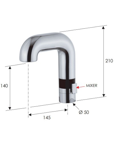 Смеситель для раковины Remer Sensor SE14 Хром