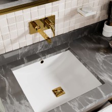 Смеситель для раковины WasserKRAFT Sauer 7130 Золото