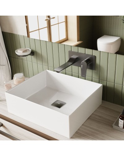 Смеситель для раковины WasserKRAFT Wiese 8430 Оружейная сталь