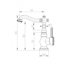 Смеситель для раковины Milacio Pekin MC.501.BR