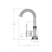 Смеситель для раковины Milacio Vitoria MC.506.BR