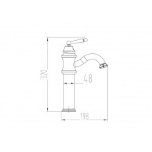 Смеситель для раковины Milacio Yeste MC.507.BR