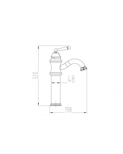Смеситель для раковины Milacio Yeste MC.507.BR