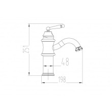 Смеситель для раковины Milacio Yeste MC.508.BBR