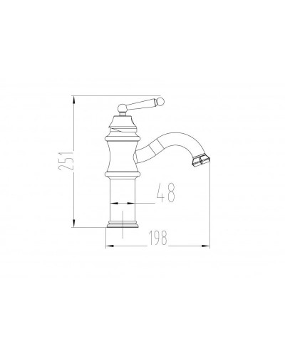 Смеситель для раковины Milacio Yeste MC.508.BBR