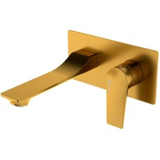 Смеситель для раковины WasserKRAFT Aisch 5530 Золото матовое