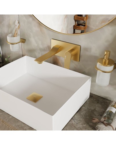 Смеситель для раковины WasserKRAFT Aisch 5530 Золото матовое