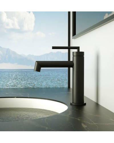Смеситель для раковины BelBagno Acqua ACQUA-LVM-NERO Черный матовый