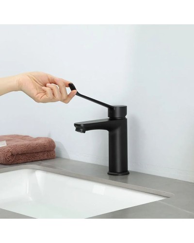 Смеситель для раковины Gappo G21-6 G1021-6 Черный матовый