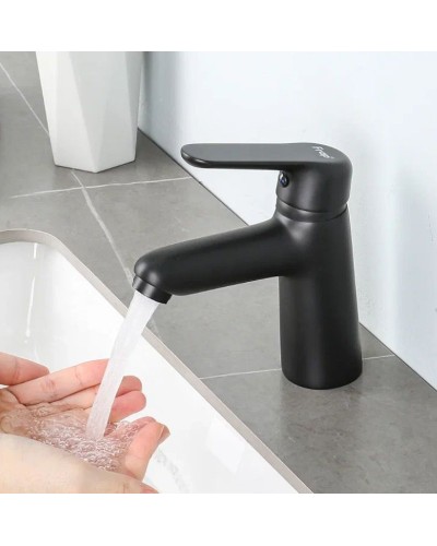 Смеситель для раковины Frap H17-6 F1017-6 Черный матовый