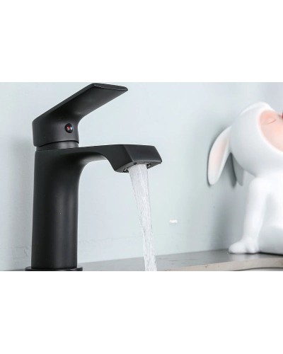 Смеситель для раковины Frap H71-6 F1071-6 Черный матовый