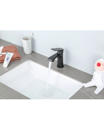 Смеситель для раковины Frap H71-6 F1071-6 Черный матовый