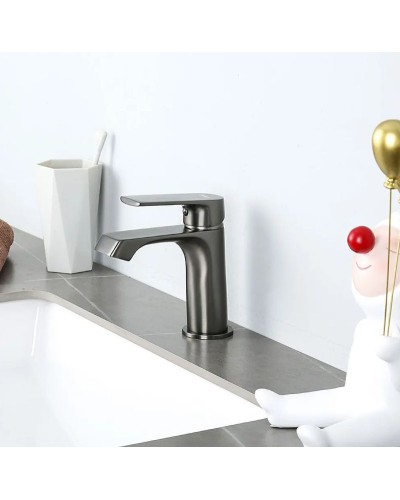 Смеситель для раковины Frap H71-9 F1071-9 Оружейная сталь