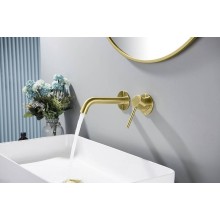 Смеситель для раковины Timo Saona 2372/17SM Золото матовое