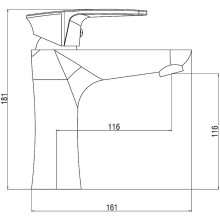 Смеситель для раковины Orange OneLife P09-021cr Хром