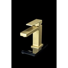 Смеситель для раковины Boheme Qubic 471-MG Золото матовое