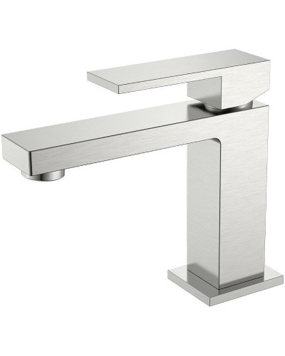 Смеситель для раковины Boheme Qubic 471-NB Никель брашированный