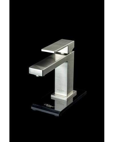 Смеситель для раковины Boheme Qubic 471-NB Никель брашированный