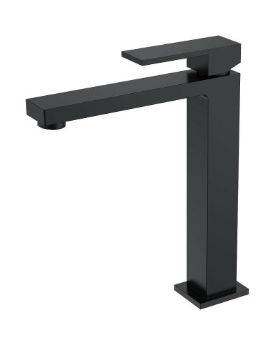 Смеситель для раковины Boheme Qubic 472-B Черный матовый