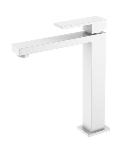 Смеситель для раковины Boheme Qubic 472-MW Белый матовый