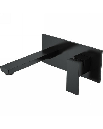 Смеситель для раковины Boheme Qubic 475-B Черный матовый