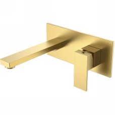 Смеситель для раковины Boheme Qubic 475-MG Золото матовое