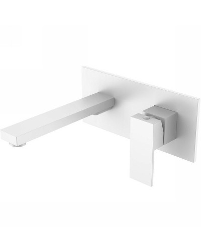 Смеситель для раковины Boheme Qubic 475-MW Белый матовый