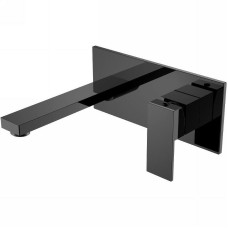 Смеситель для раковины Boheme Qubic 475-SGM Оружейная сталь глянцевая