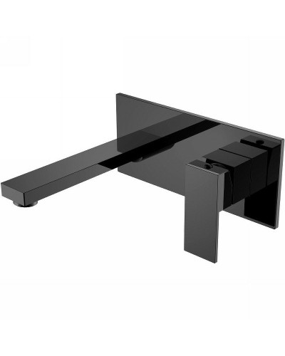 Смеситель для раковины Boheme Qubic 475-SGM Оружейная сталь глянцевая