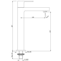Кран для холодной воды Jaquar Alive ALI-CHR-85021