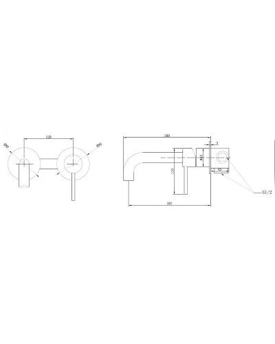 Смеситель для раковины Abber Wasser Kreis AF8112 Хром