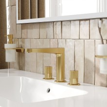 Смеситель для раковины WasserKRAFT Schunter 8235 Золото матовое