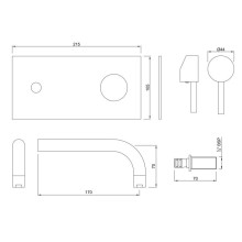 Смеситель для раковины без донного клапана Jaquar Florentine FLR-CHR-5233K