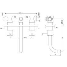 Смеситель для раковины без донного клапана Jaquar Florentine FLR-CHR-5433N