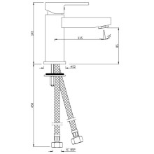 Смеситель для раковины без донного клапана Jaquar Fusion FUS-CHR-29023B