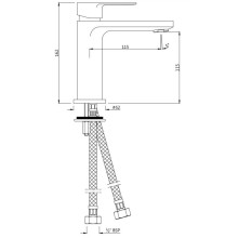 Смеситель для раковины без донного клапана Jaquar Ornamix Prime ORP-WHM-10011BPM