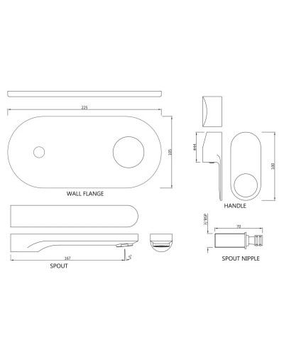 Смеситель для раковины без донного клапана Jaquar Ornamix Prime ORP-CHR-10233KPM