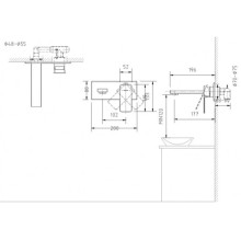 Смеситель для раковины Bravat Phillis P69183C-ENG