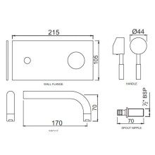 Смеситель для раковины без донного клапана Jaquar Solo SOL-CHR-6233K