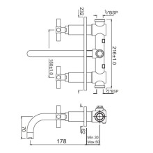 Смеситель для раковины без донного клапана Jaquar Solo SOL-CHR-6433