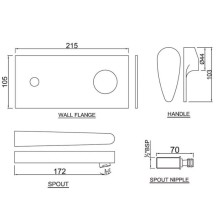 Смеситель для раковины без донного клапана Jaquar Vignette Prime VGP-CHR-81233K