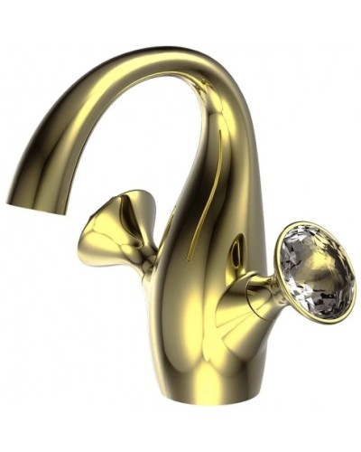 Смеситель для раковины с донным клапаном Bravat Swan F14287G-ENG